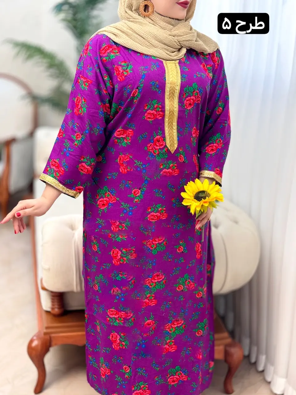 پیراهن نخ طلاکوب 3121
